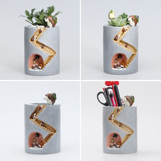 NaturArt - Fantastisk fusion | Unikke kunstneriske blomsterpotter i resin