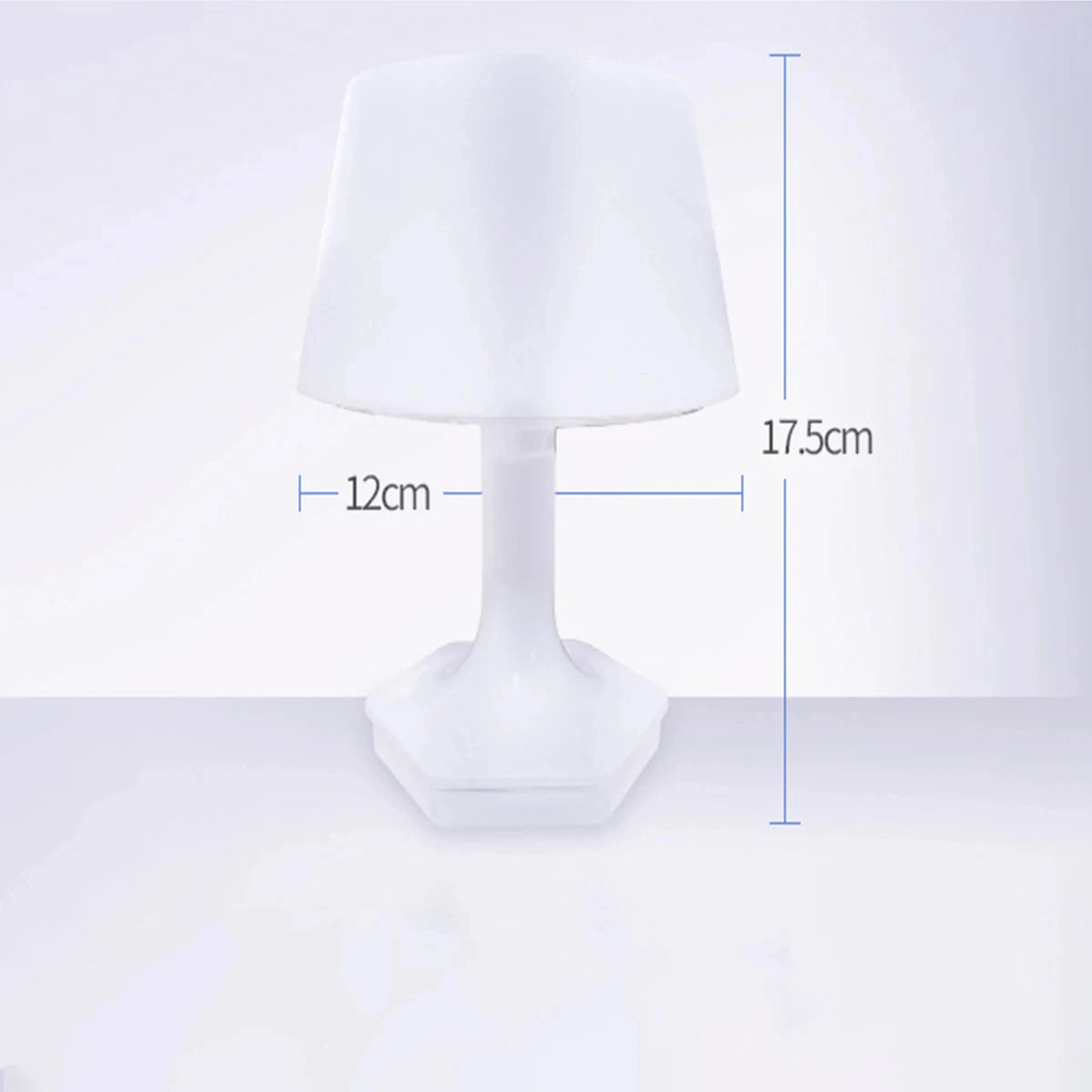 LED Øjenbeskyttende Bordlampe | USB Natlampe med 2 Lysfarver til Soveværelse & Studie