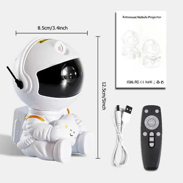 Astronaut Galaxy Projektor – LED Stjernehimmel Projektor med Fjernbetjening