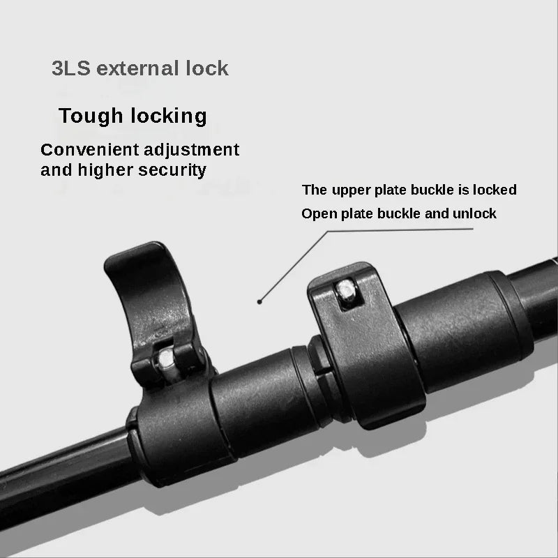 2 stk. Trekking- & Vandrestave | Ultralette & Justerbare | Aluminium med Quick Lock & Anti-Shock
