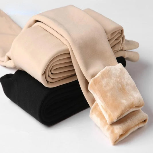 Vinter Leggings til Kvinder | Høj Talje | Varmt Fløjlsfor | Strækbar Komfort