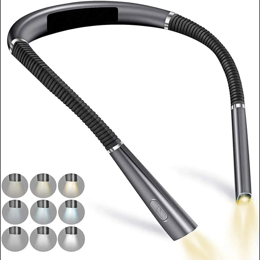 Fleksibel Halslæselampe | Handsfree LED Boglys | USB Opladbar & Bærbar
