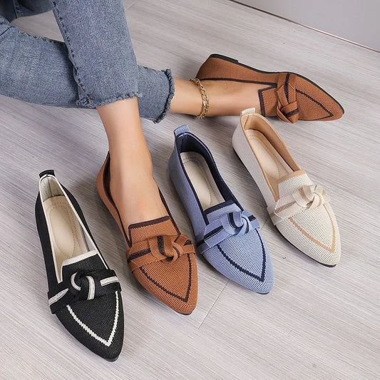 Harper - Slip-on med sommerfugleknude og justerbar rem