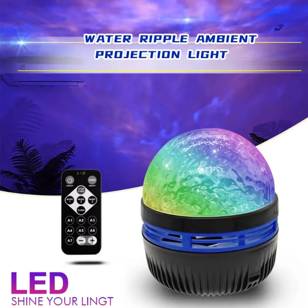 Galaxy Stjernehimmel LED Projektor – USB-drevet med fjernbetjening, natlys & stemningslys