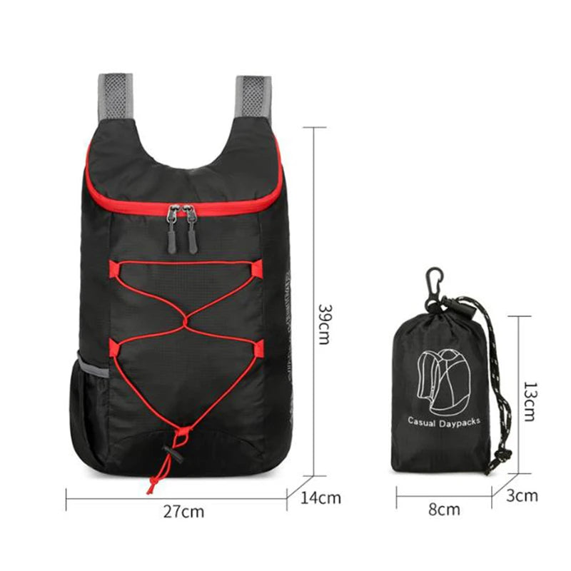 Opvouwbare Rugzak 20L | Ultralicht & Waterdicht | Outdoor Sporttas voor Wandelen, Kamperen & Reizen