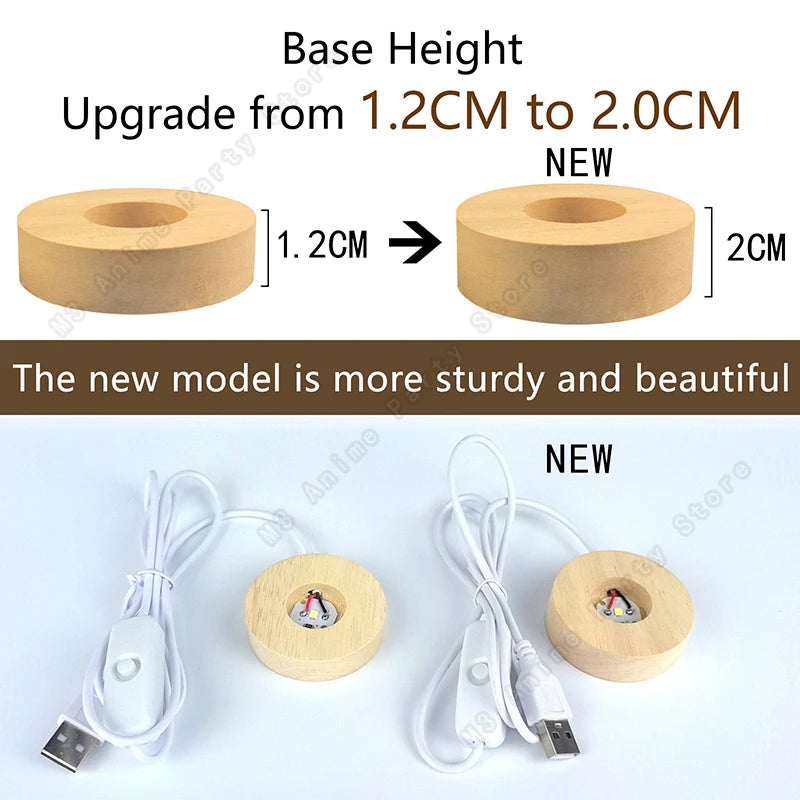 3D Krystalkugle Natlampe – Mini LED Bordlampe med Planeter & Galakse