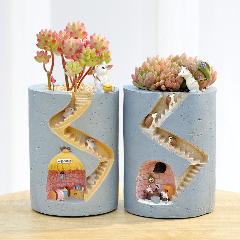 NaturArt - Fantastisk fusion | Unikke kunstneriske blomsterpotter i resin