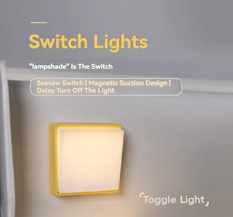 LumoSwitch - Minimalistisk natlampe med genopladelig kontakt