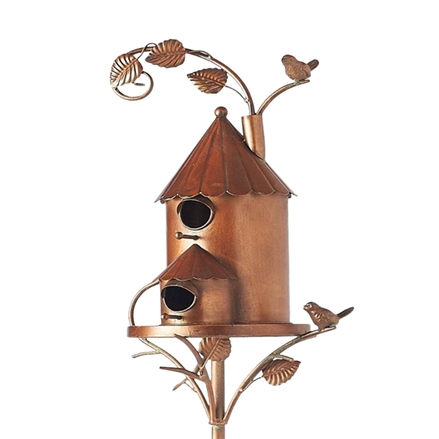 Variant image for Metal Kunst Fuglehus til Haven - Unik Dekoration og Sikker Tilflugtssted for Fugle, Holdbart Design med Naturlig Patina-2