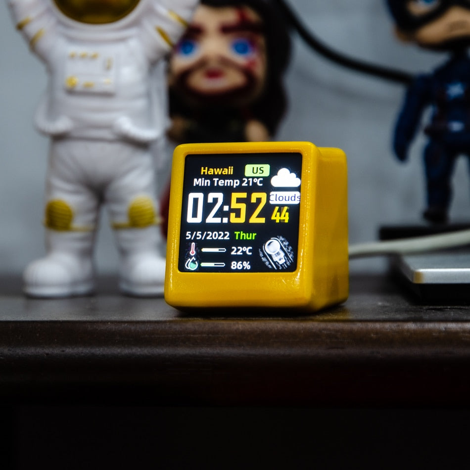 WeatherPro - Digitalt LED WiFi-vejrstationsur