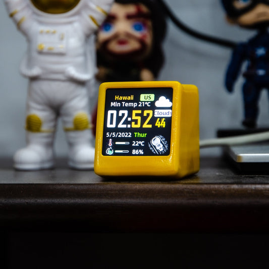 WeatherPro - Digitalt LED WiFi-vejrstationsur