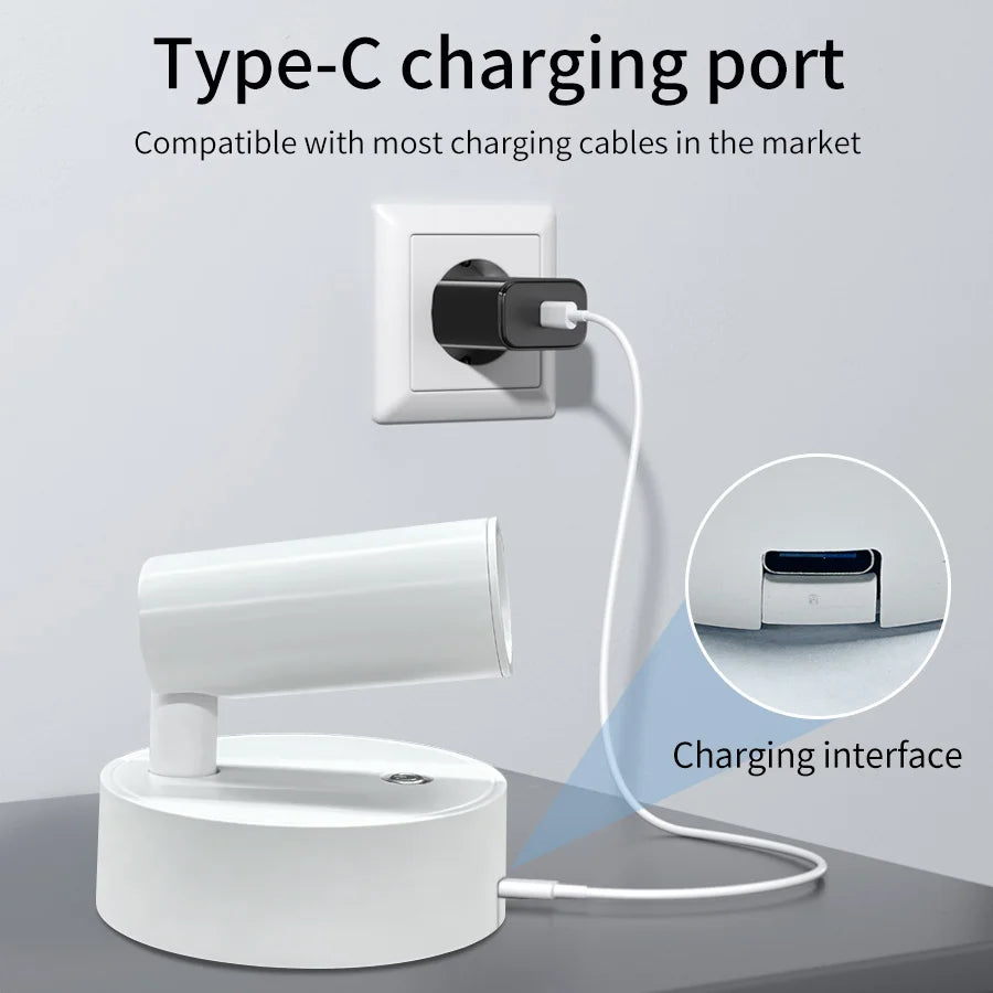 Magnetisk Trådløs LED Væglampe – Genopladelig, Touch & Dæmpbar