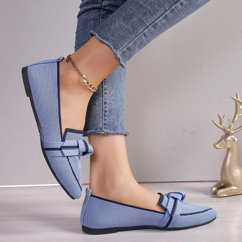 Harper - Slip-on med sommerfugleknude og justerbar rem