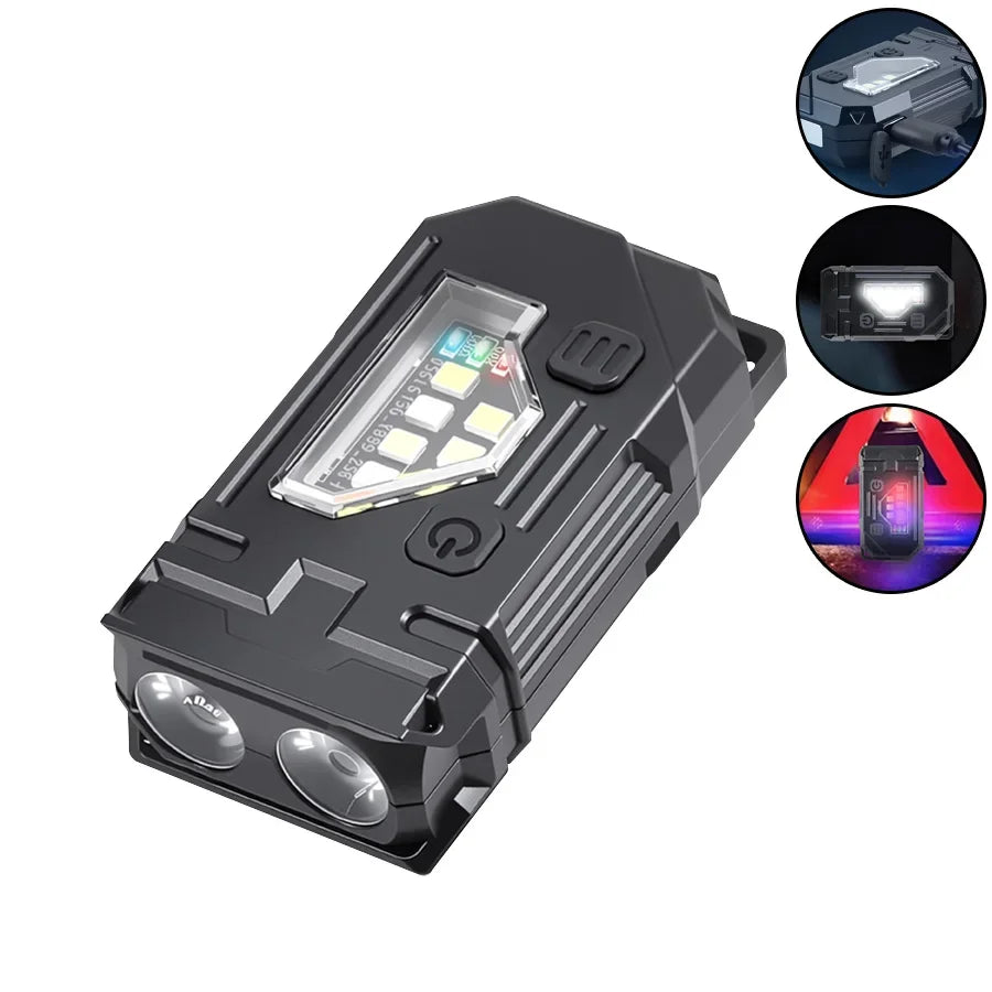 Camping Lanterne 10W | USB Opladbar | 1800mAh Batteri | COB + LED | Hængende & Magnetisk