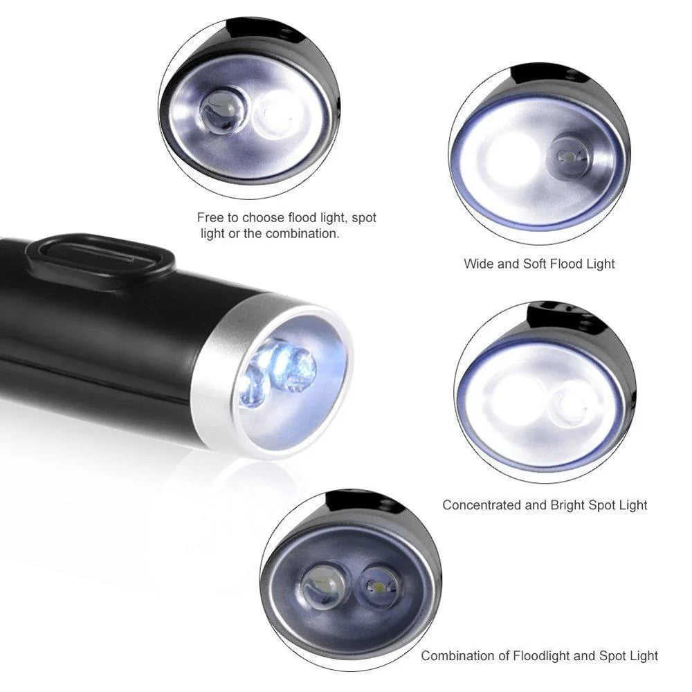 Fleksibel Halslæselampe | 4 LED Lys med Justerbar Lysstyrke | Håndfri Boglampe til Sengen