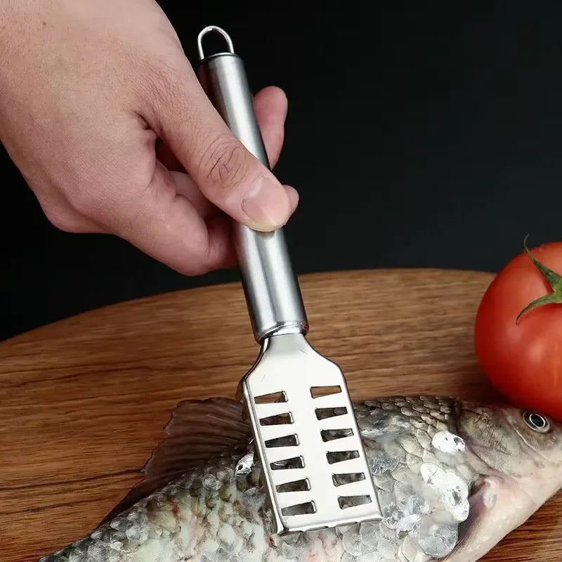 Fjællskraber til Fisk | Savtakket Design | Sikker & Holdbar | Rustfrit Stål 410
