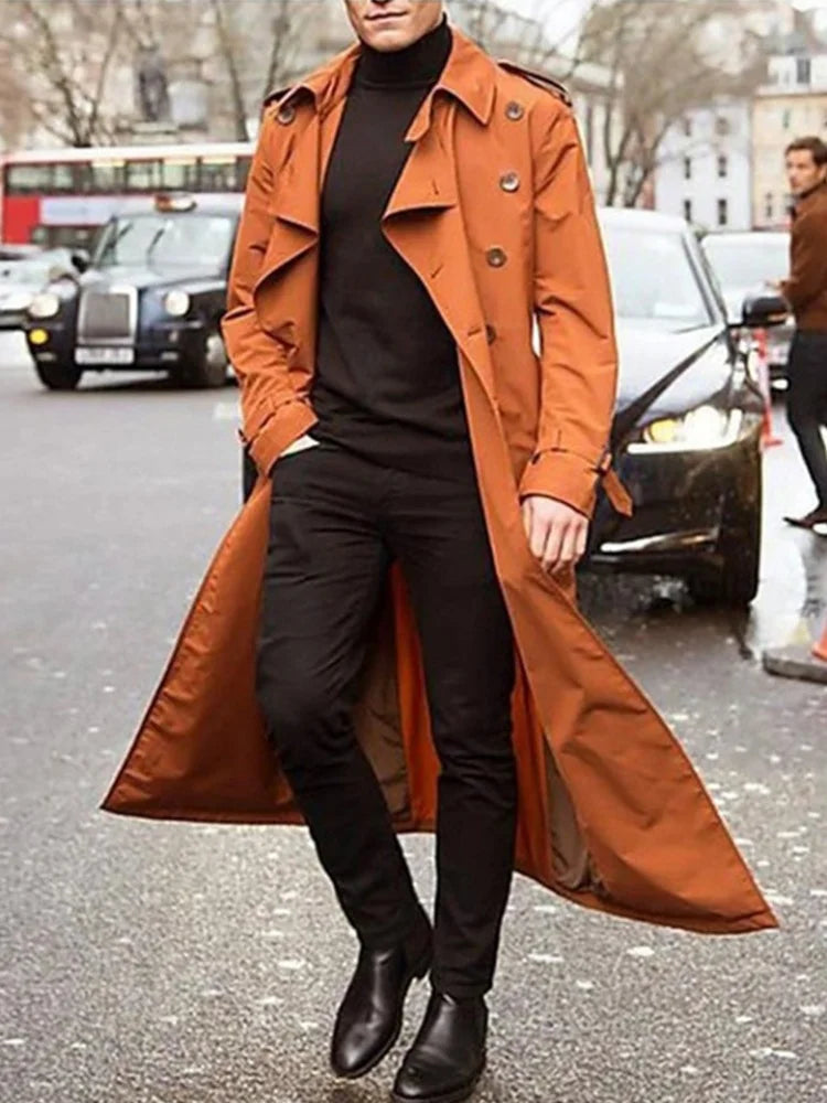 StyleWarmth -Elegant vintertrenchcoat til mænd | Elegance møder funktionel varme