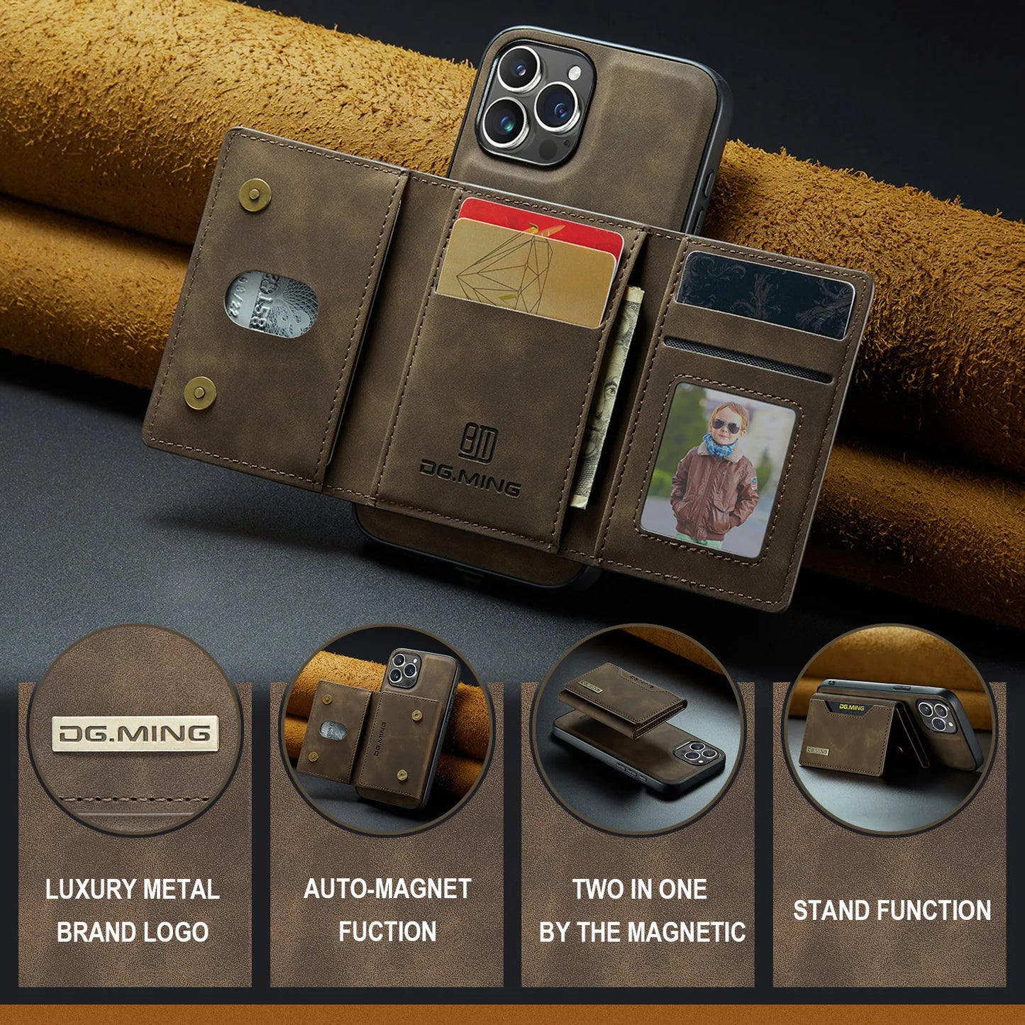 MagnaCase - 2-i-1 iPhone-etui med aftageligt pungetui