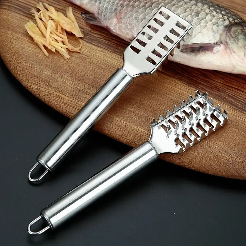 Fjællskraber til Fisk | Savtakket Design | Sikker & Holdbar | Rustfrit Stål 410