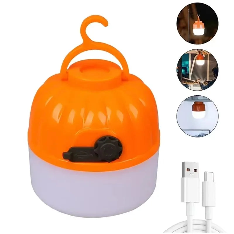 Camping Lanterne 10W | USB Opladbar | 1800mAh Batteri | COB + LED | Hængende & Magnetisk