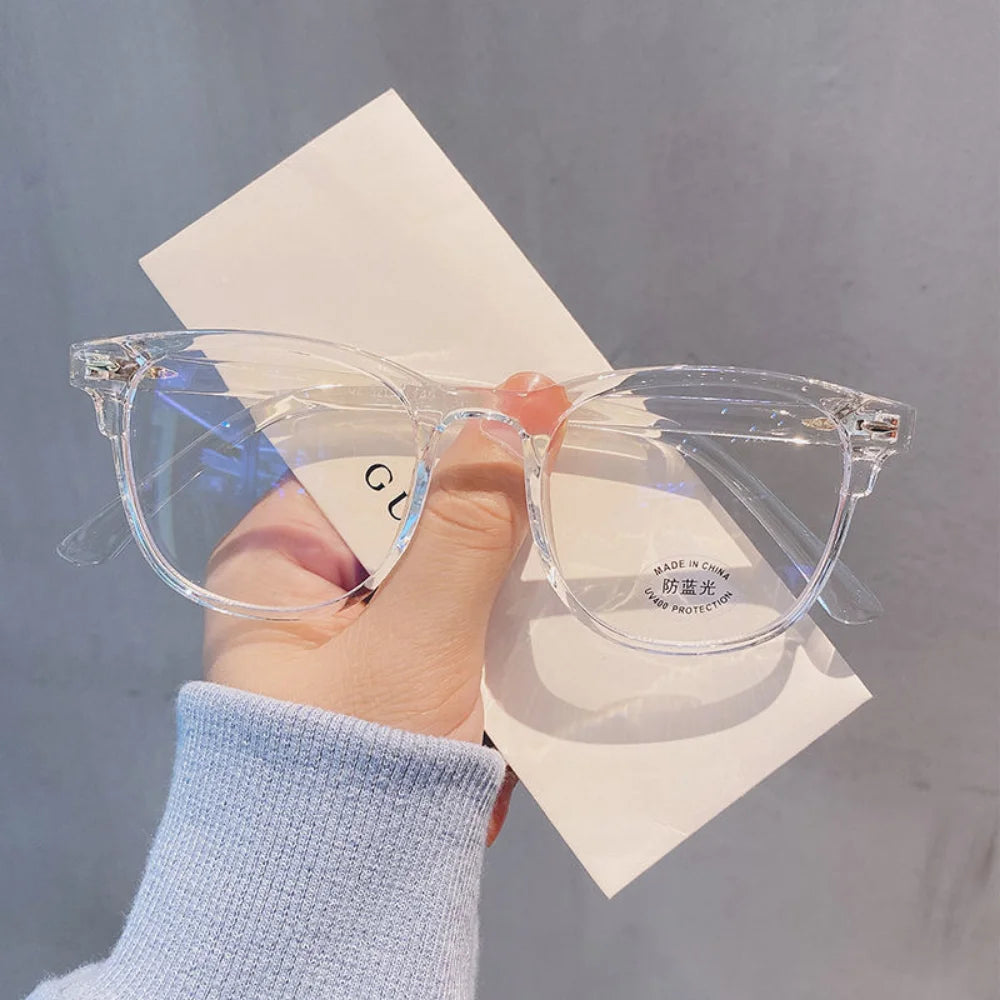 Briller mod Nærsynethed | Transparente Linser | Unisex Stel i Sort