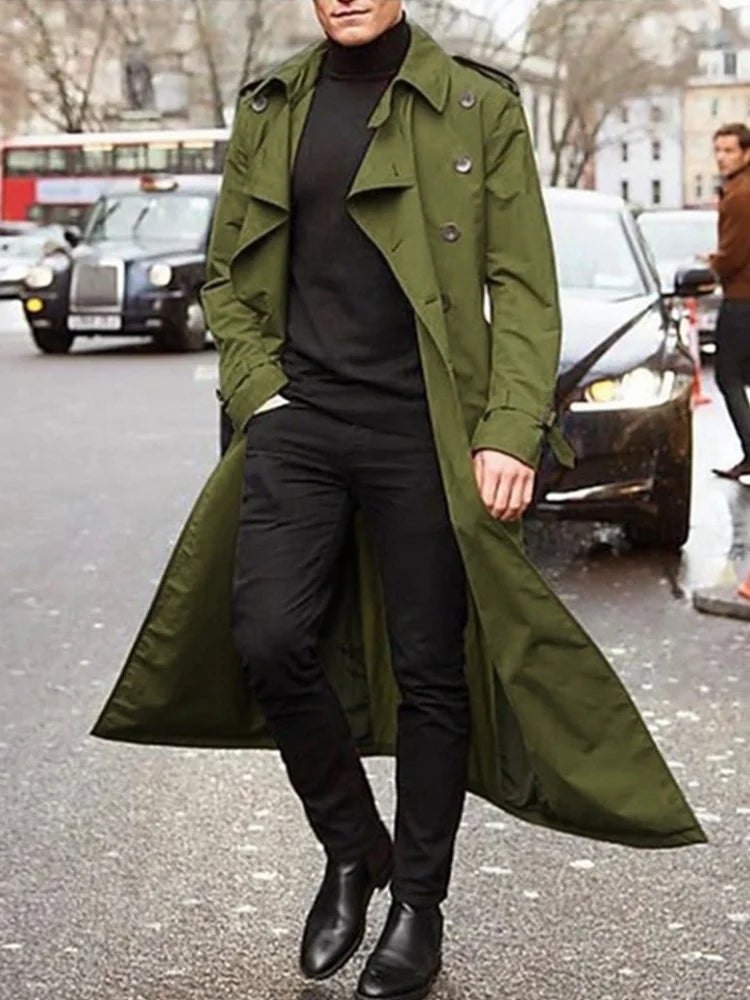 StyleWarmth -Elegant vintertrenchcoat til mænd | Elegance møder funktionel varme