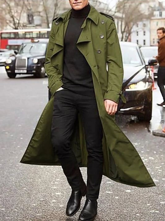 StyleWarmth -Elegant vintertrenchcoat til mænd | Elegance møder funktionel varme