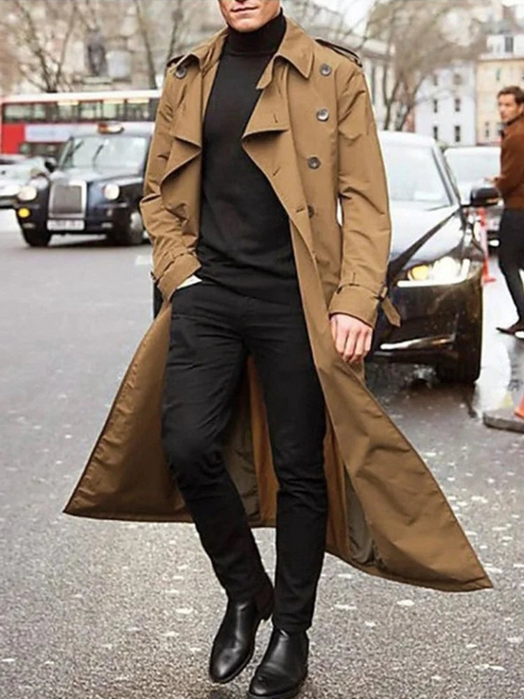 StyleWarmth -Elegant vintertrenchcoat til mænd | Elegance møder funktionel varme