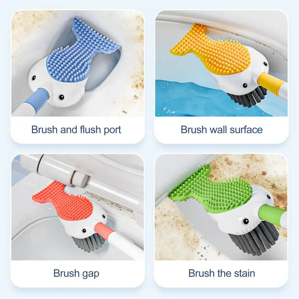 QuackClean | 360° andeformet toiletbørste med holder