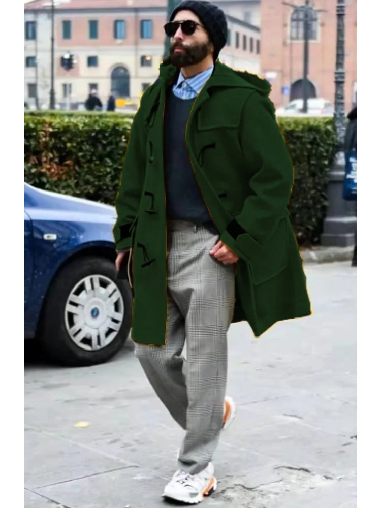 Caelan - streetwear trenchcoat til mænd, moderigtig og stilfuld