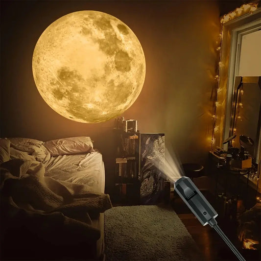 USB Loft Projektionslampe – Måne & Jord Atmosfærelys