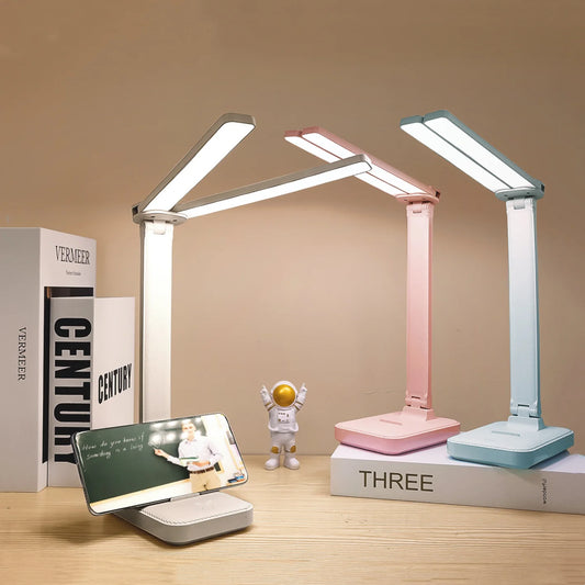 LED-bordlampe | 3-trins dæmpbar og berøringsbetjent | USB-opladelig | Foldbar natlampe