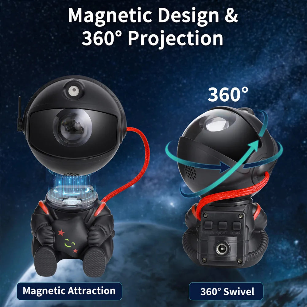 Astronaut Galaxy Projektor – LED Stjernehimmel Projektor med Fjernbetjening