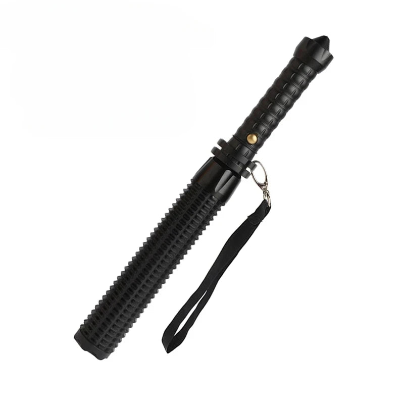 Taktisk LED Lommelygte | Baseballbat Design | 1000 LM | Zoom & Selvforsvar | USB Genopladelig & Vandtæt