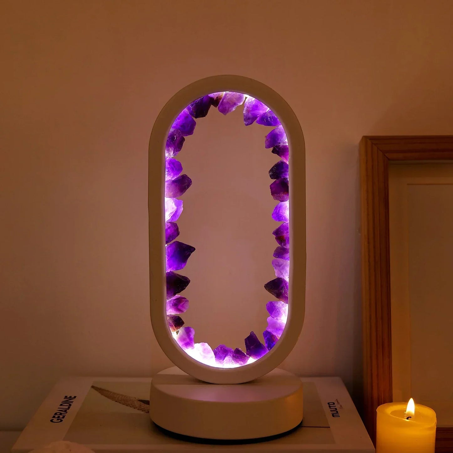 AmethystAura - Naturlig ametystlampe til fred og ro i hjemmet