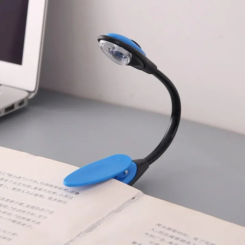 Mini LED Boglampe | Fleksibel Clip-On | Bærbar Læselampe til Rejser & Laptop