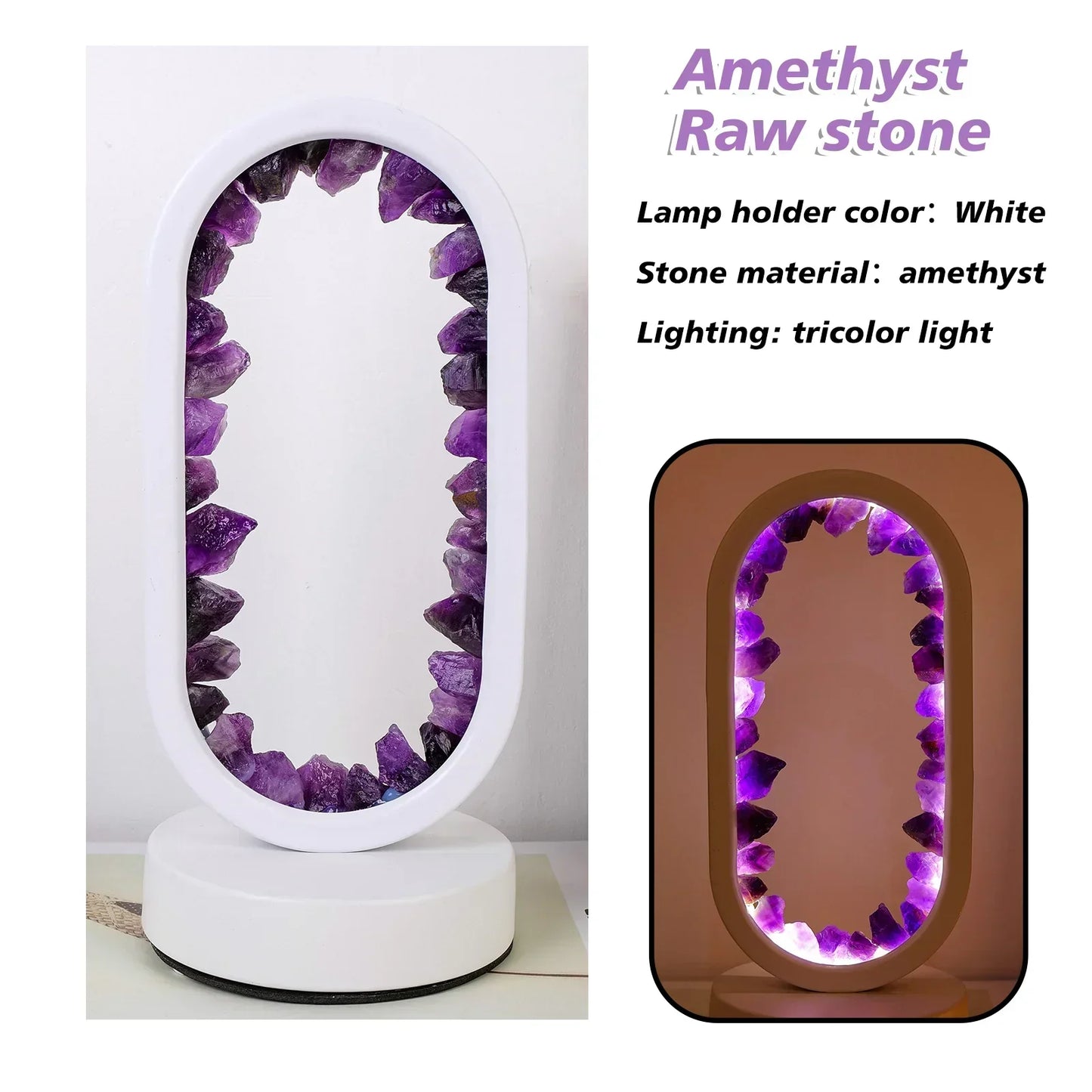 AmethystAura - Naturlig ametystlampe til fred og ro i hjemmet