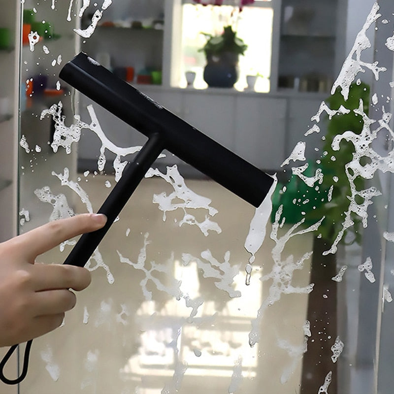 HomeClean - Designrandskraber med ophængningskrog til brusekabinen