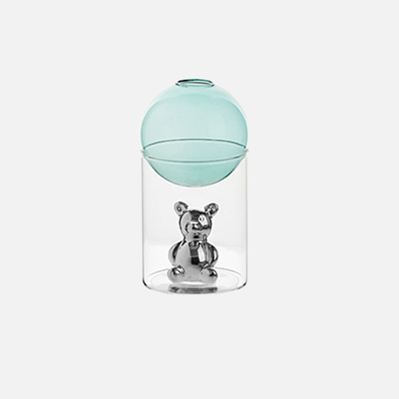BearGlass - Glasvase med galaktisk bjørn