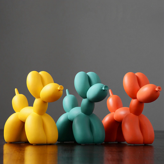 ColorPup - Skulptur af ballonhund i levende farver