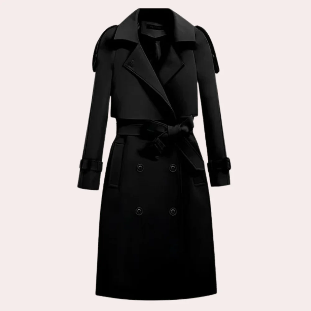 Tiana - Elegant lang trenchcoat til kvinder | Tidløs elegance til enhver lejlighed