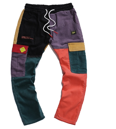 FlexiStyle - Colour block-bukser med snøre til mænd