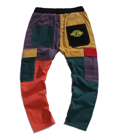 FlexiStyle - Colour block-bukser med snøre til mænd