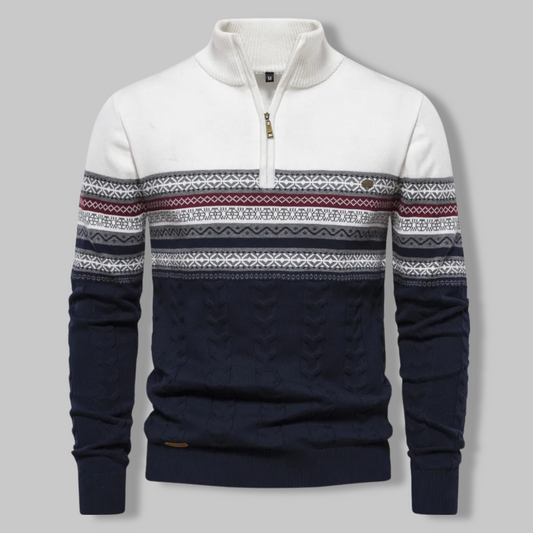 Torin - Everest-pullover med kvart lynlås til mænd, stilfuld og komfortabel