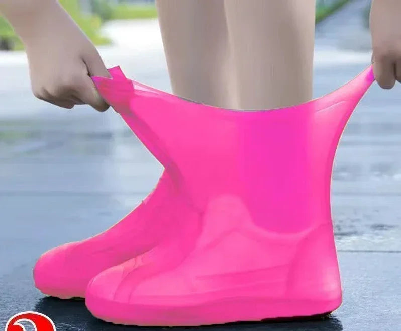 Vandtætte Silikone Oversko | Antislip Regn Covers | Beskytter Sko mod Regn & Snavs | Unisex