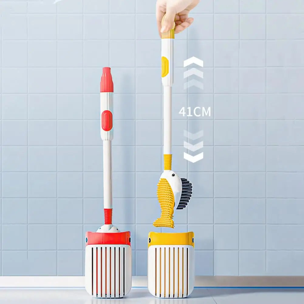 QuackClean | 360° andeformet toiletbørste med holder