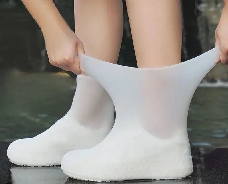 Vandtætte Silikone Oversko | Antislip Regn Covers | Beskytter Sko mod Regn & Snavs | Unisex