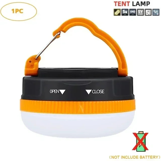 Camping Lanterne 10W | USB Opladbar | 1800mAh Batteri | COB + LED | Hængende & Magnetisk