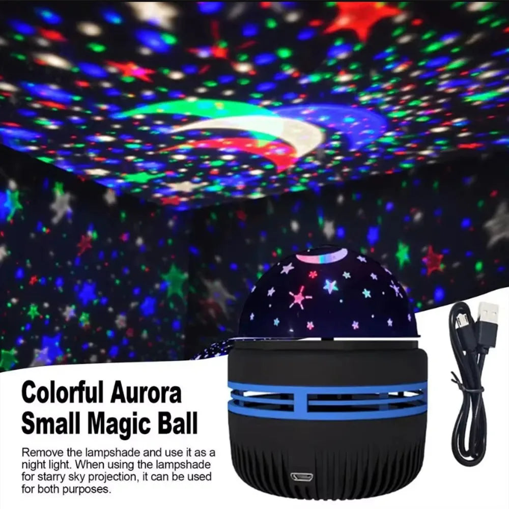 Galaxy Stjernehimmel LED Projektor – USB-drevet med fjernbetjening, natlys & stemningslys