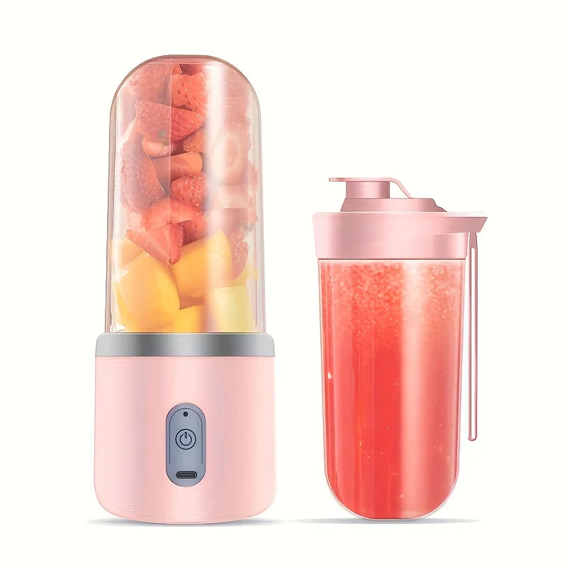 Bærbar USB Juicer | 6 Klinger | Mini Smoothie Blender & Juice Cup | Automatisk & Genopladelig